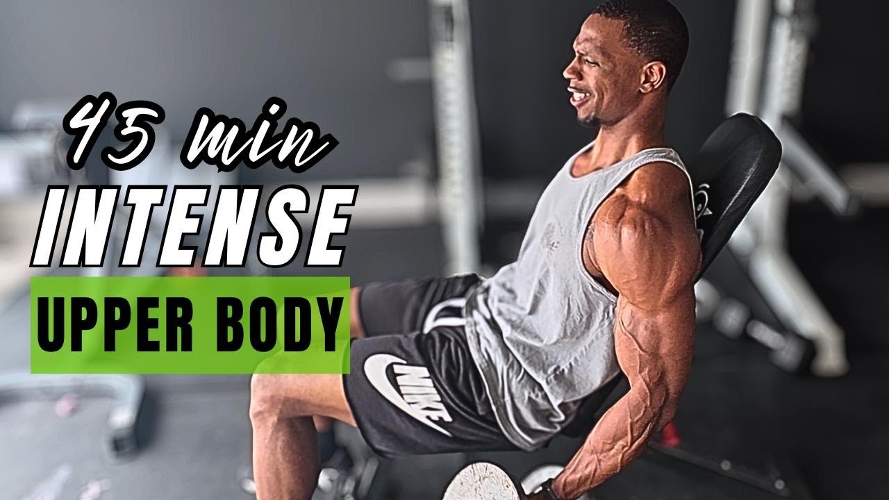 45MIN UPPER BODY WORKOUT! BICEPS AND TRICEPS! (Ep.16)
