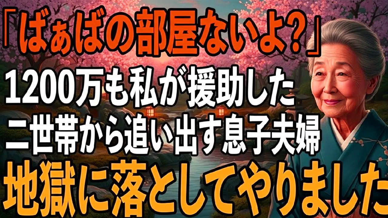 息子夫婦​​に1200万援助し建ててあげた二世帯。しかし、完成した新居に私の居場所はなかった→息子夫婦​​の人生を終わらせてやりました。【シニアライフ】【60代以上の方へ】