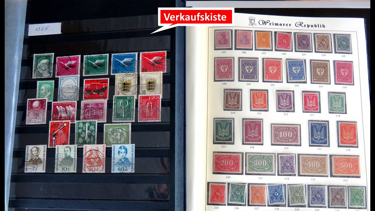 Briefmarken-Verkaufsfilm: Schatzsuche und Verkauf in Kiste 20 mit Briefmarken und Briefen