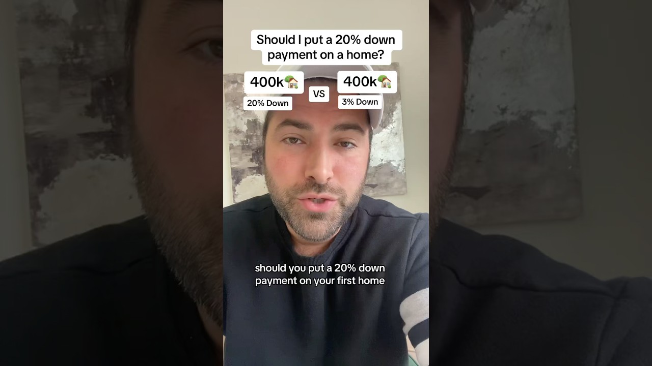 Should I put a 20% down payment on a home? #downpayment