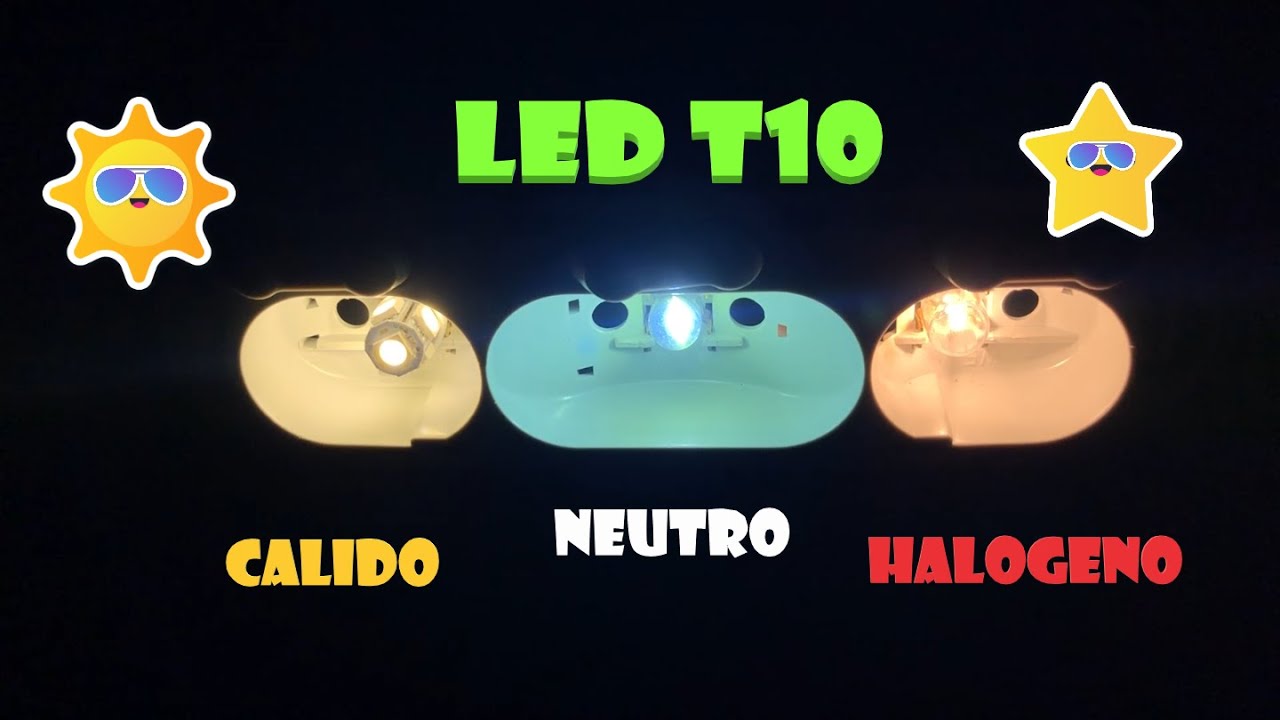 LED T10 BLANCO CALIDO VS BLANCO NEUTRO