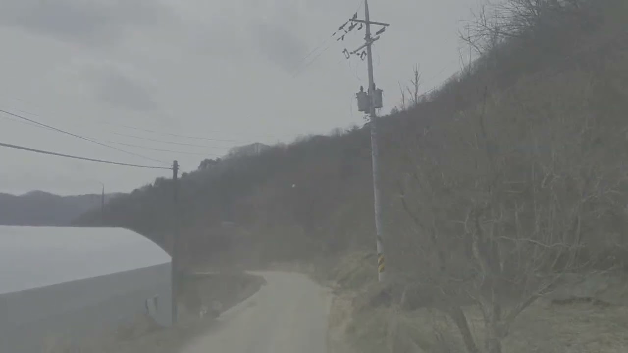 시골버스 | 좁은 산골 마을길 | 진천여객/음성교통 330번 (학동, 대명, 성대리)