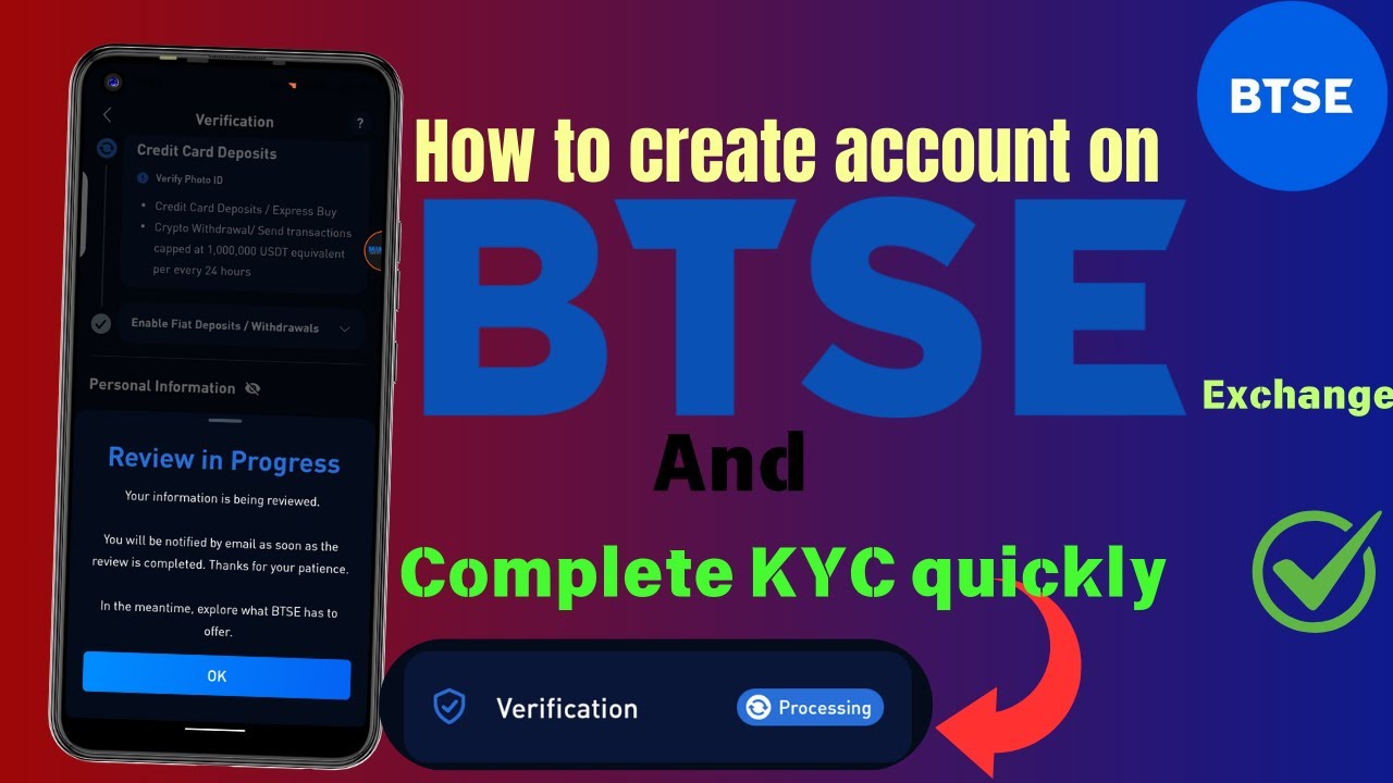 BTSE ACCOUNT CREATION and COMPLETE KYC fast process || BTSE EXCHANGE KYC | btse exchange to marina