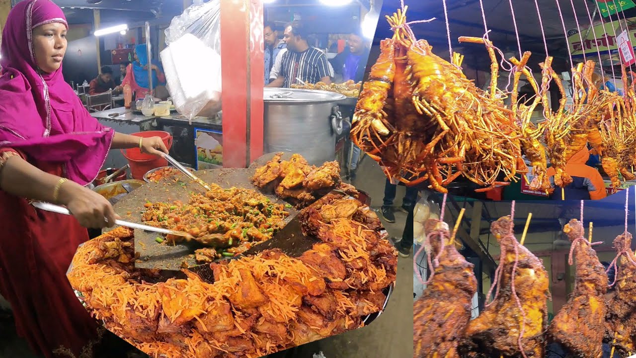 16 December - Night Time Special street food at Polli Food Village 😛Bangladesh famous street food