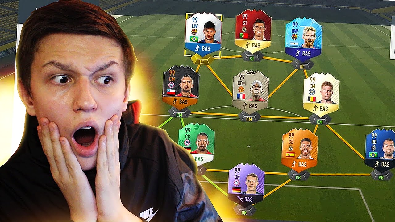 93% IMPOSSIBLE HACKED/MODDED CHEAT CODE TEAM 🎮 (FIFA 17 Ultimate Team)