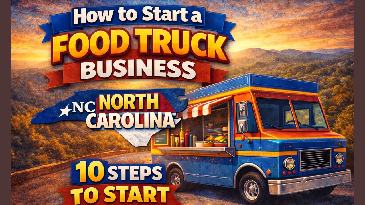 How to Start a Food truck Business in North Carolina ( 10 STEPS TO START )
