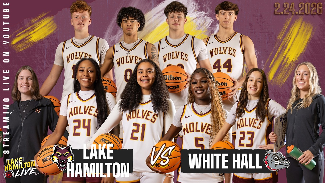 Lake Hamilton Wolves vs. White Hall Bulldogs Varsity Basketball | Senior Night | February 24, 2026