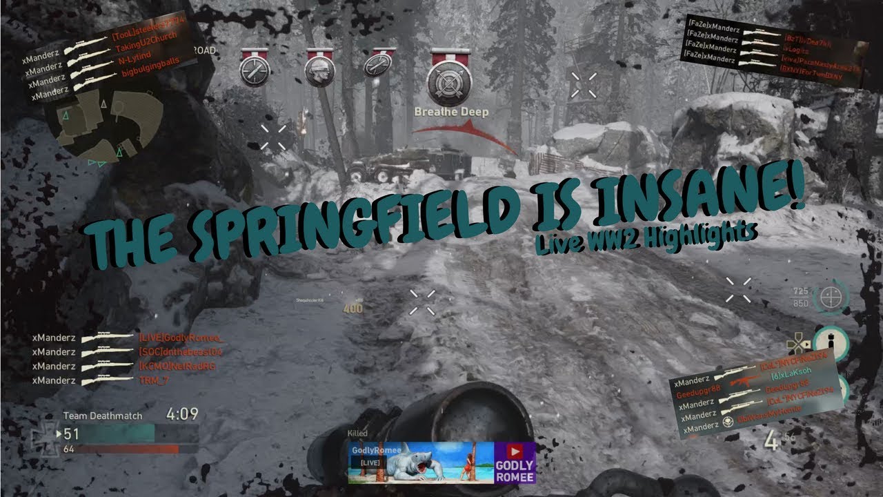 THE SPRINGFIELD IS INSANE! (Live WW2 Highlights)