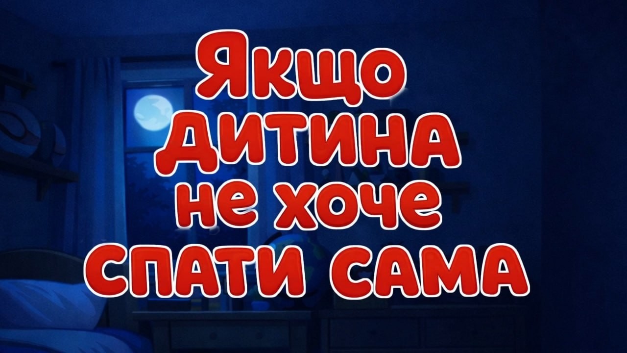 АУДІОКАЗКА НА НІЧ / ЯКЩО ДИТИНА НЕ ХОЧЕ СПАТИ САМА