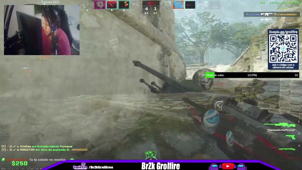 Quase o Fallen no prime | #brzkgrolfiree em #Twitch
