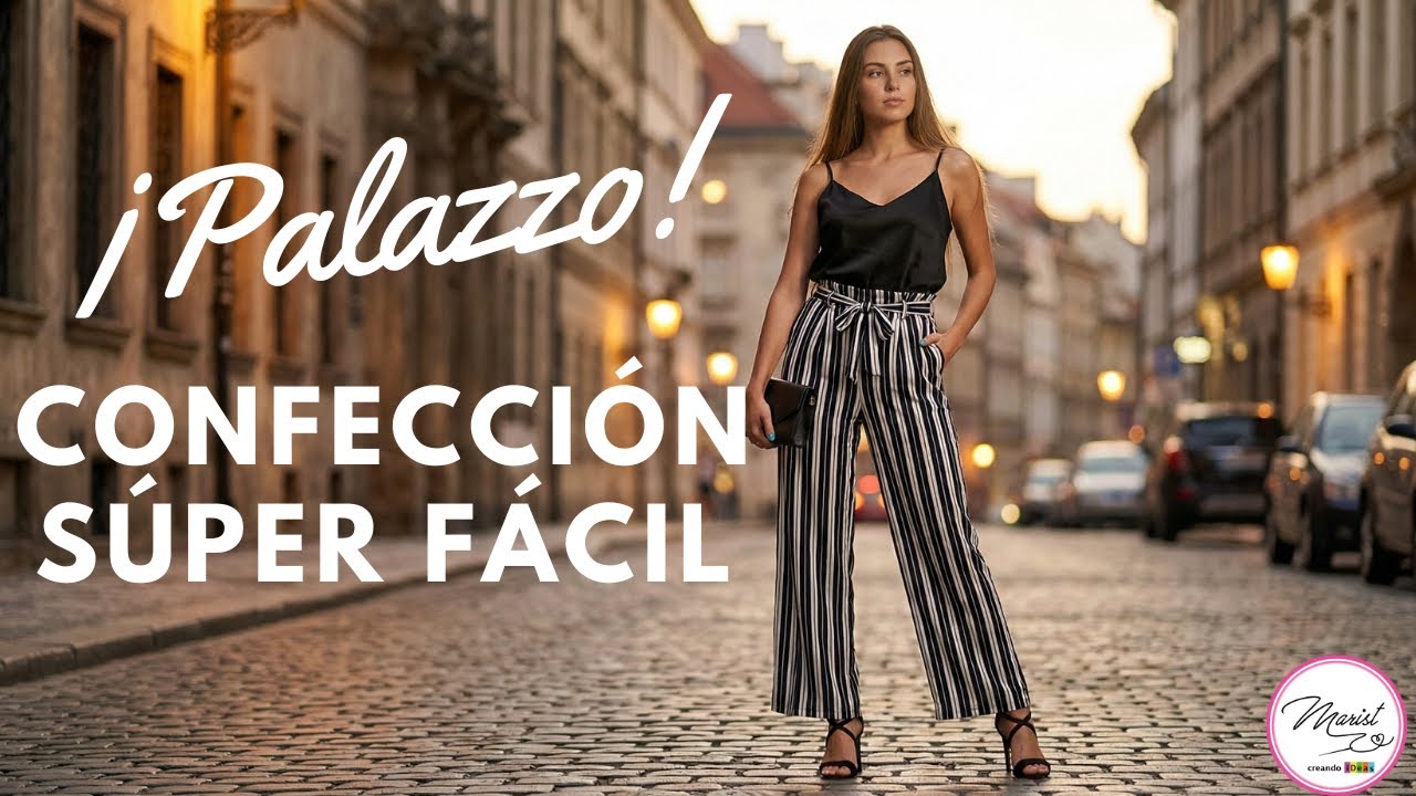 #08 ¡Aprende a hacer un pantalón palazzo fácil y rápido!