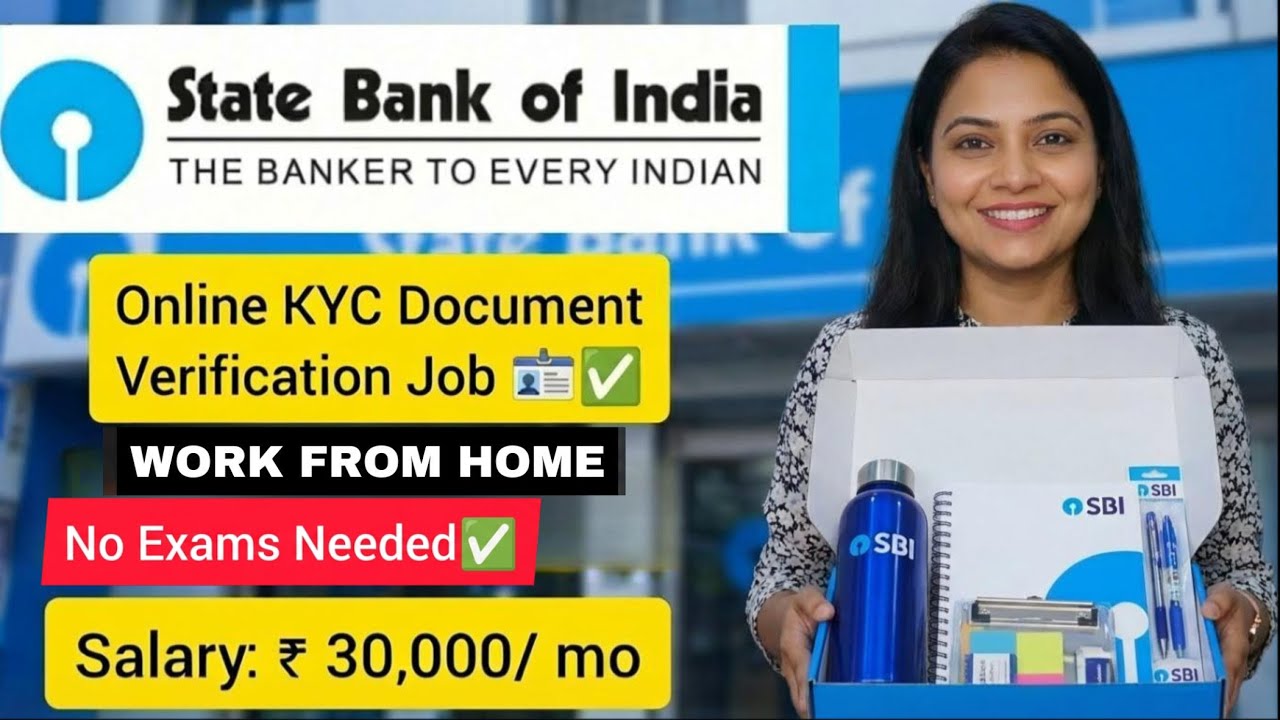 SBI WFH Job for Freshers 😍 | Any Graduate | 18+ Age | Direct Apply | No Exam