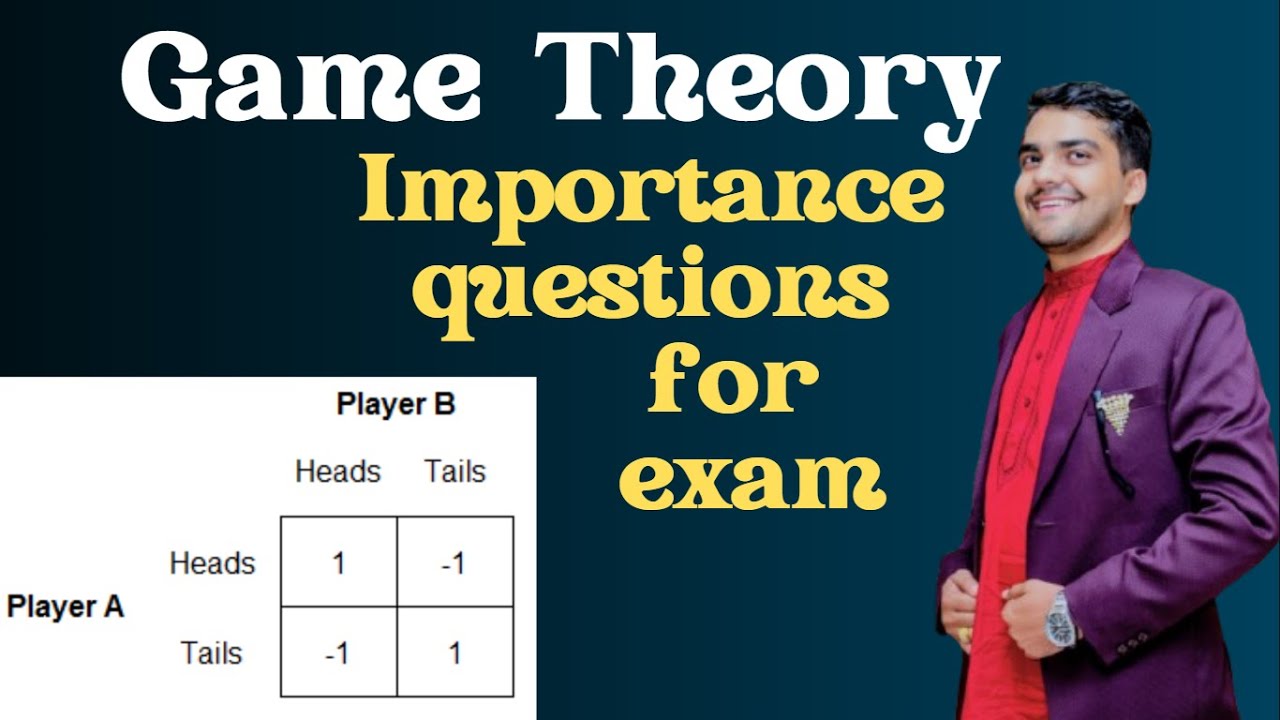 Game Theory Zero Sum Game Method | Important Exam Questions