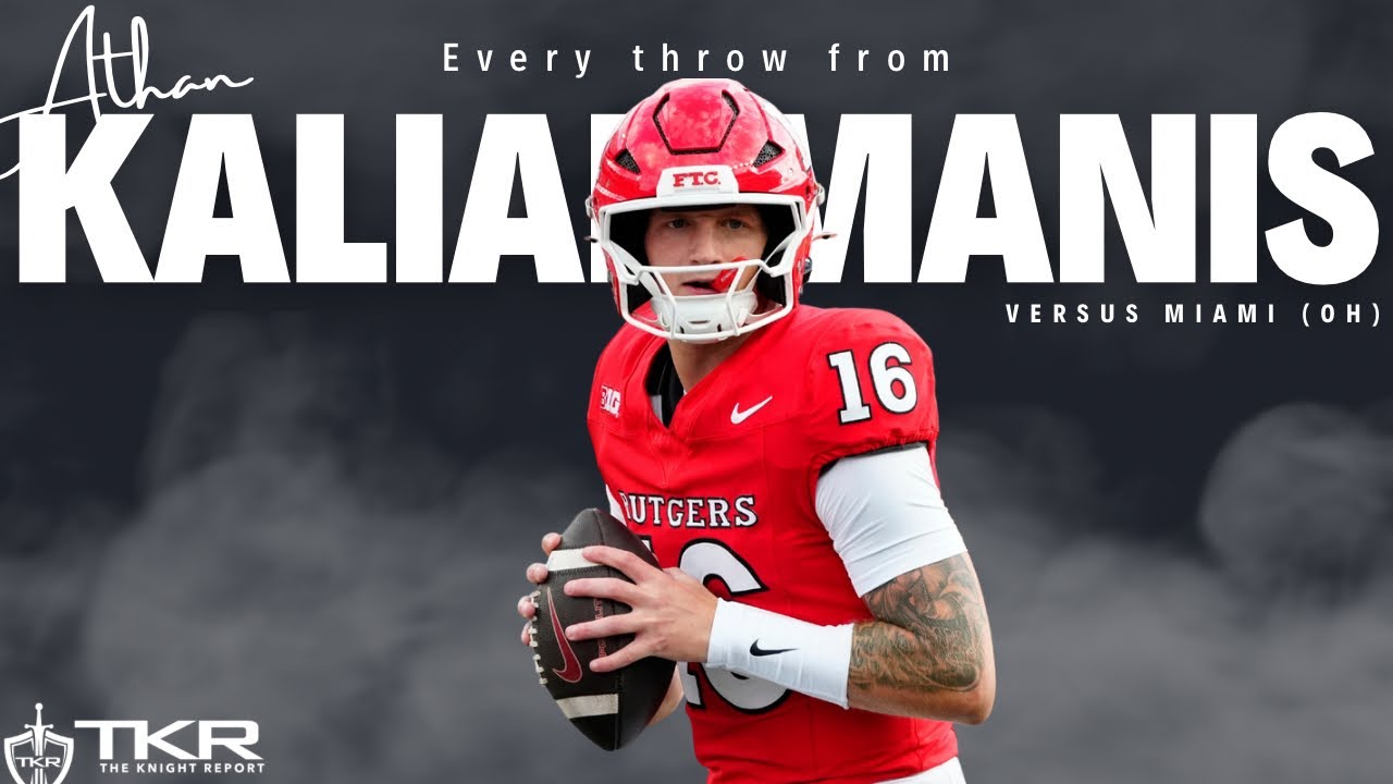 Every throw from Athan Kaliakmanis versus Miami (OH) - Rutgers Scarlet Knights Football