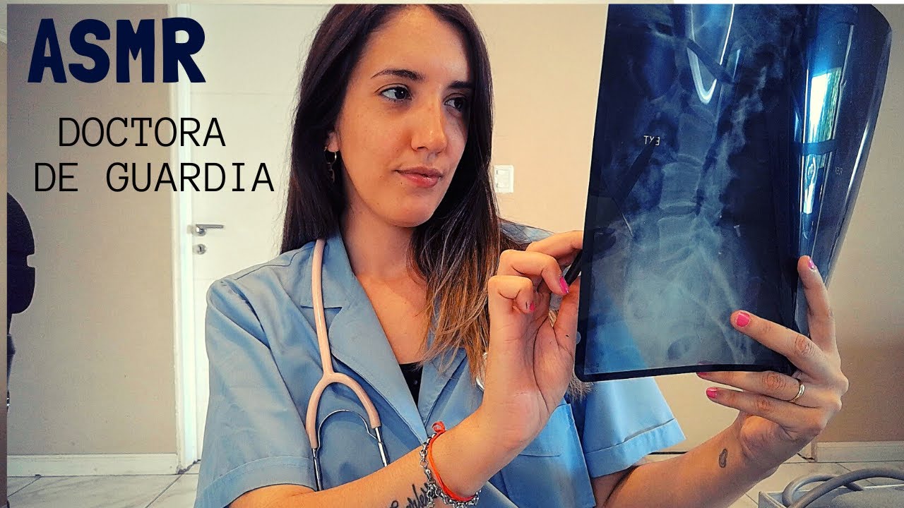 ASMR en español - DOCTORA de GUARDIA - limpiando tus heridas - soft spoken / asmr voz bajita