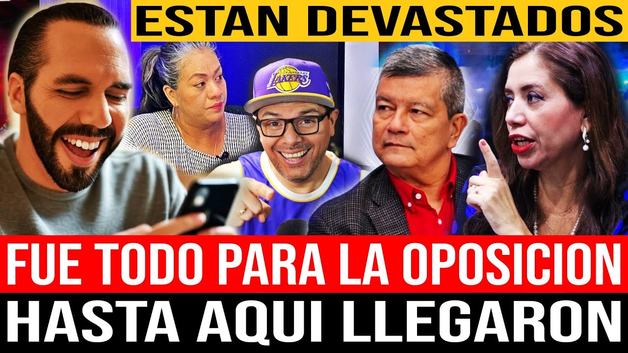 NOTICION, NO MAS OPOSICION, HASTA AQUI LLEGARON ! ESTAN DEVASTADOS Y EN FASE DE NEGACION.