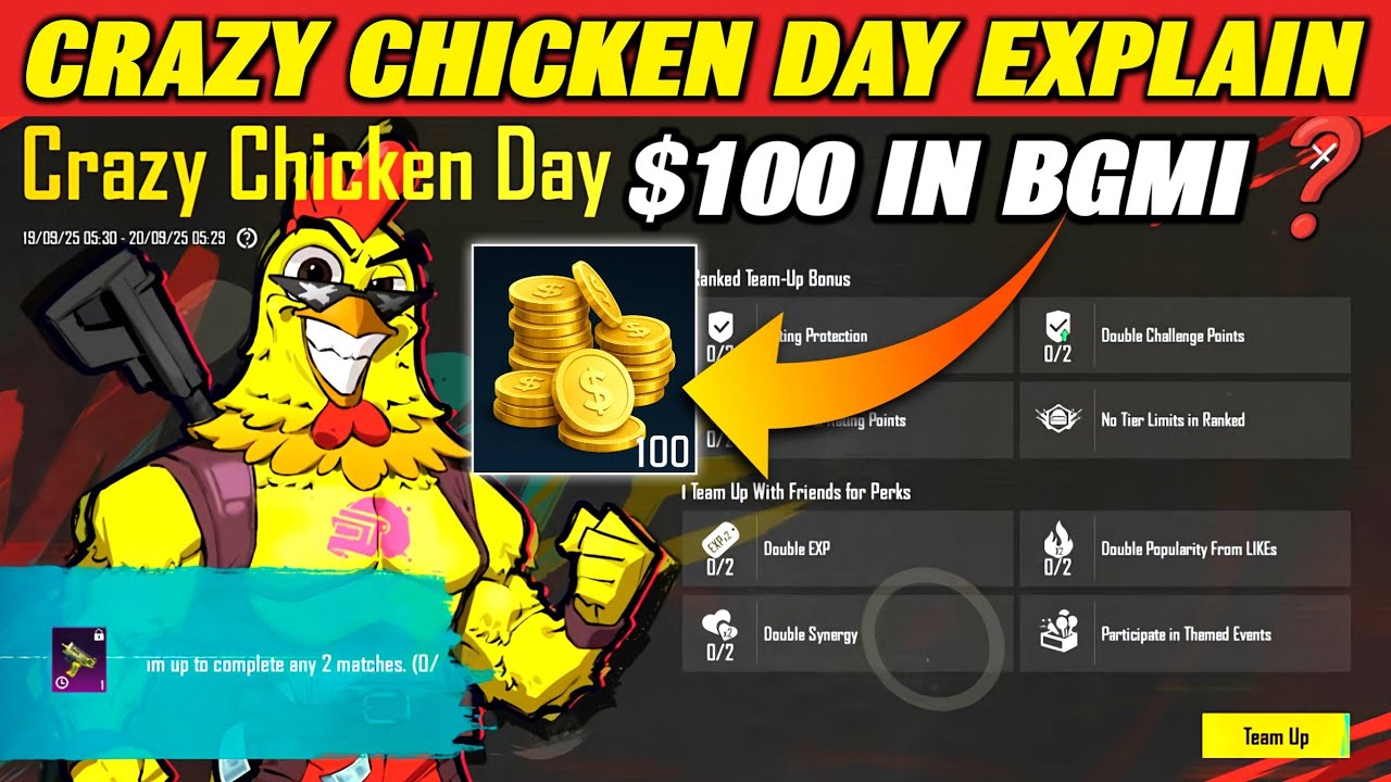 Crazy Chicken Day Event Explain in BGMI | Crazy Chicken Day BGMI | Mission Benifits