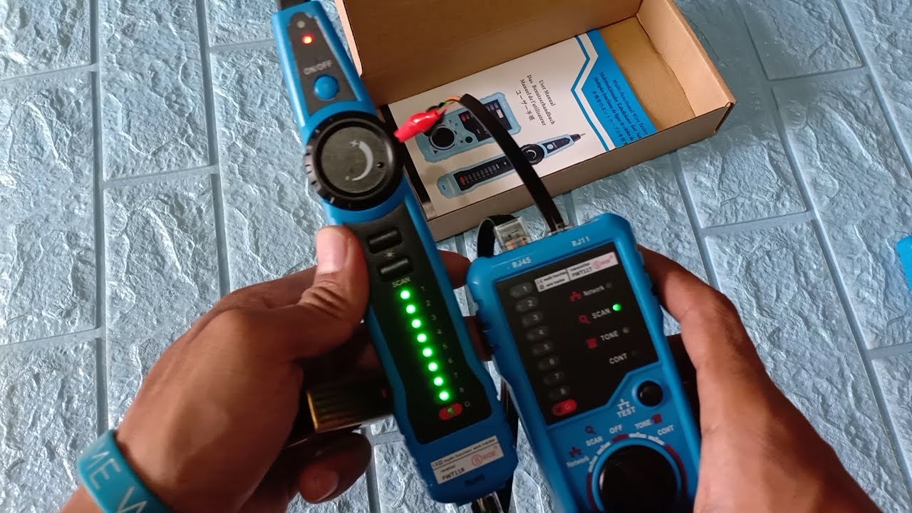 Tracker Tester Kabel Jaringan RJ45 RJ11 CAT5 CAT6 - FWT11