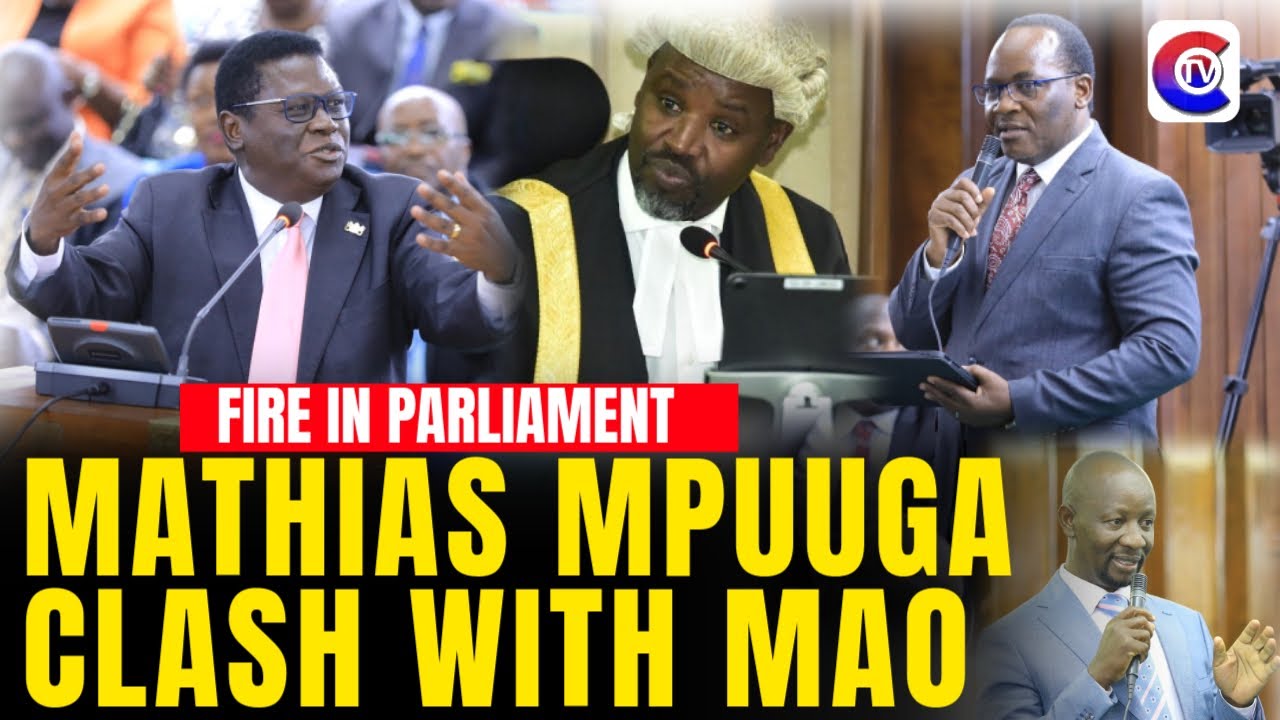 YOU'RE BANTERING: Tempers Flare in Parliament as Mathias Mpuuga Clashes with Minister Nobert Mao