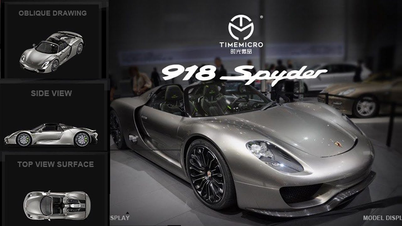 Time Micro 1/64 | Porsche 918 Spyder | Liquid Silver