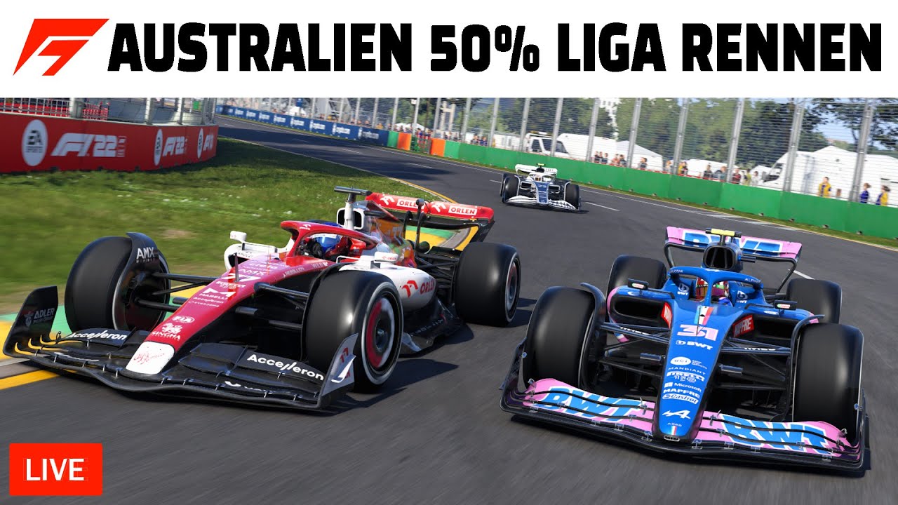 F1 22 Online Liga: Im Alfa Romeo beim Australien Grand Prix!
