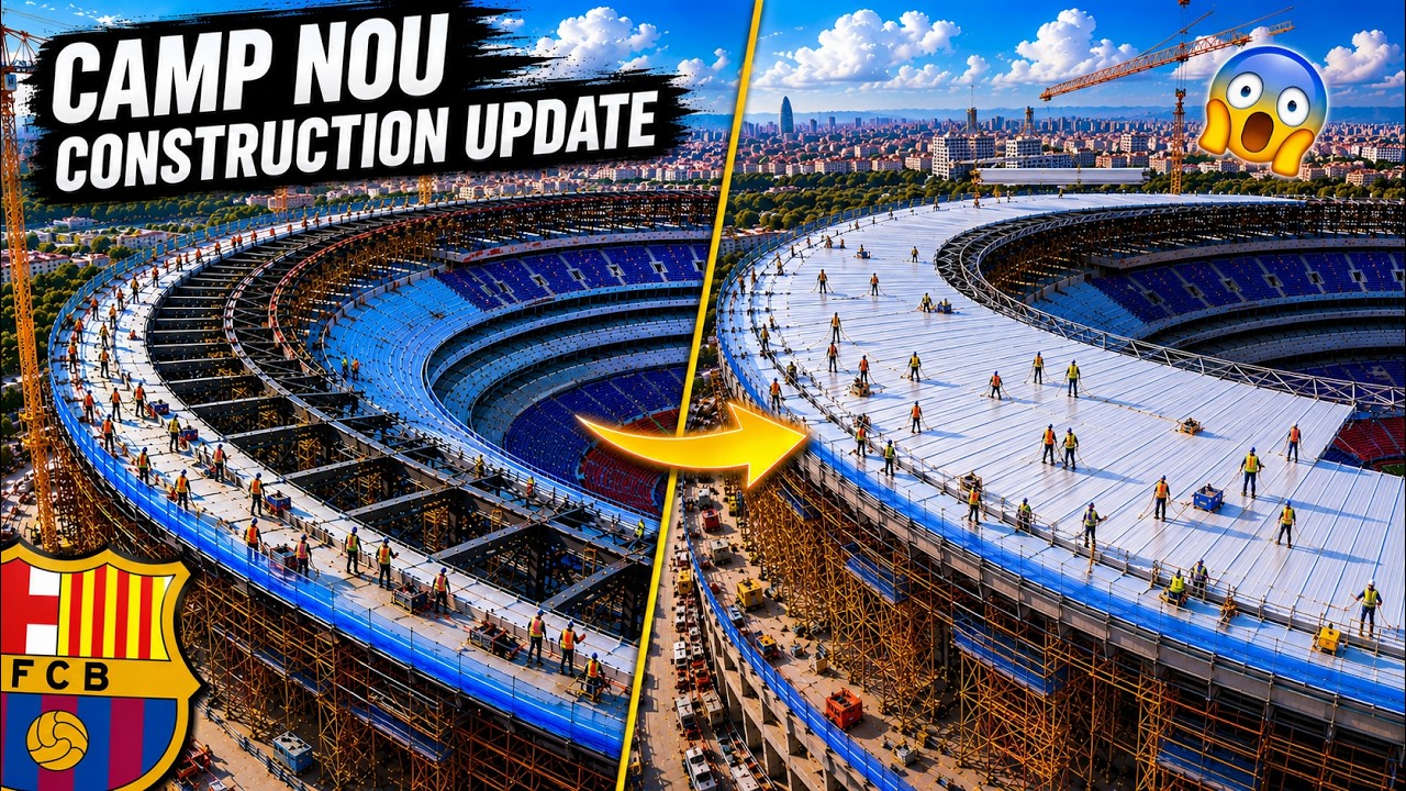 Camp Nou Construction Update (June 2026) | Massive Roof Progress & Facade Installation!