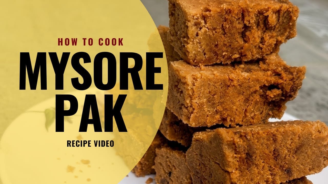  3 Ingredient Mysore Pak | Easy & Delicious Sweet Recipe | Easy Indian Sweet|Rich Ghee Sweet Recipe 