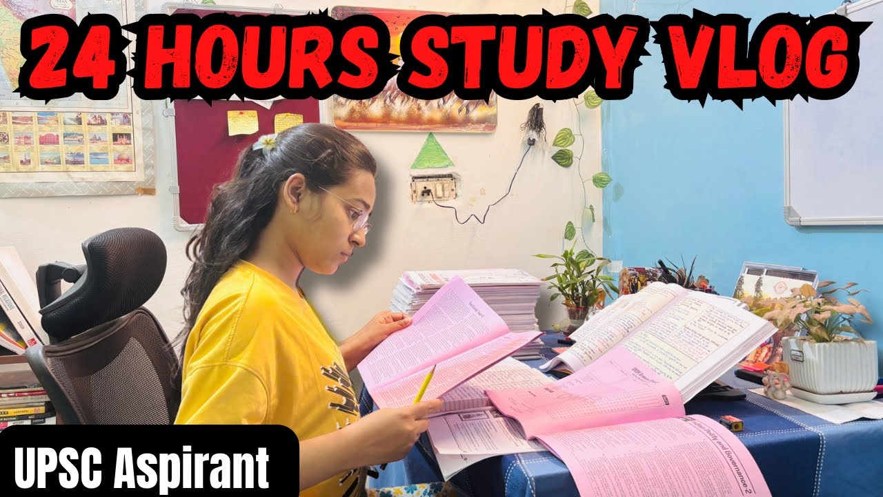 24 Hours in the Life of a UPSC Aspirant 📚 | My Study Routine | Productive Study Vlog