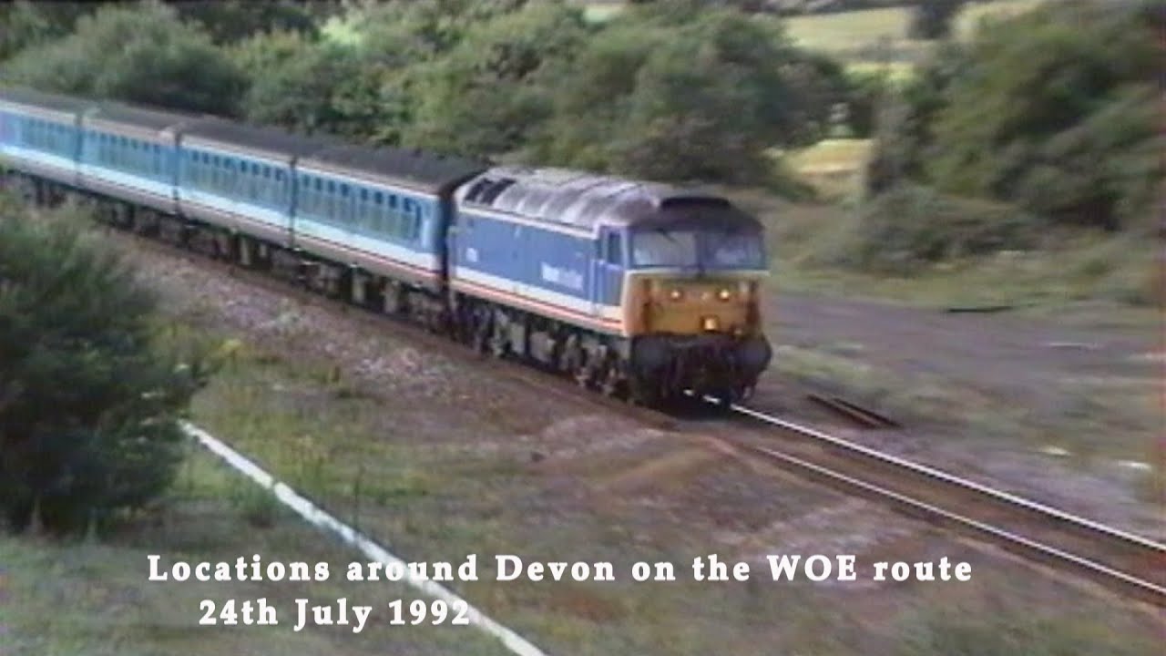 BR in the 1990s Locations on WOE Route Devon on 24th July 1992