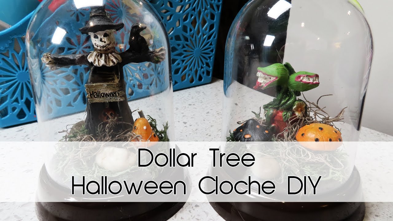 Halloween Cloche DIY | Most supplies from Dollar Tree!
