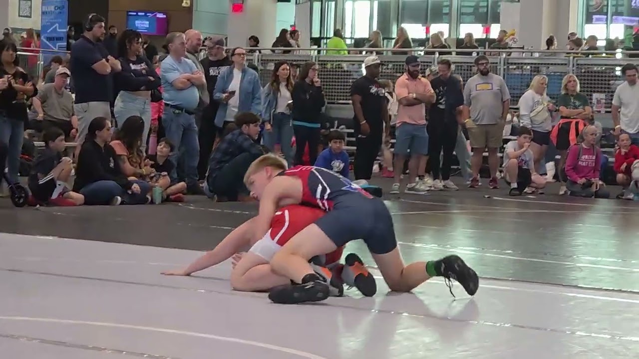 Brody's 2nd match at Texas USA Wrestling Folkstyle State,  D3 120lb division in Bryan, TX 03.01.26