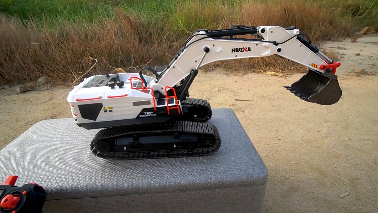 Máy Xúc Huina 1594 , Xe Cẩu Điều Khiển Từ Xa , Xe Múc Cát , Xe Cuốc Đất , RC Excavator Trucks