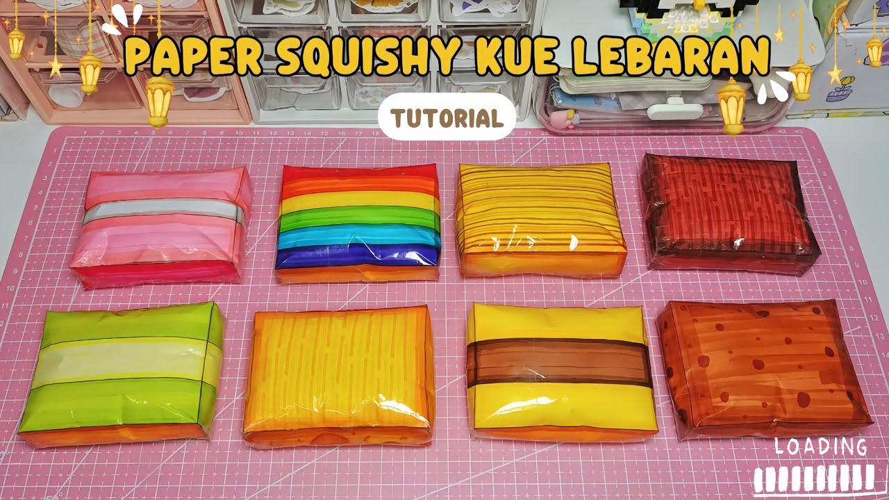 TUTORIAL PAPER SQUISHY KUE LEBARAN✨✨| paper diy