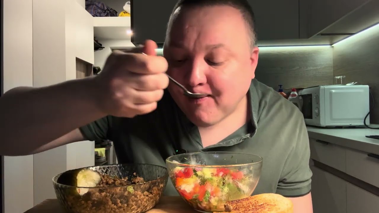 Гречка по Купечески мукбанг
