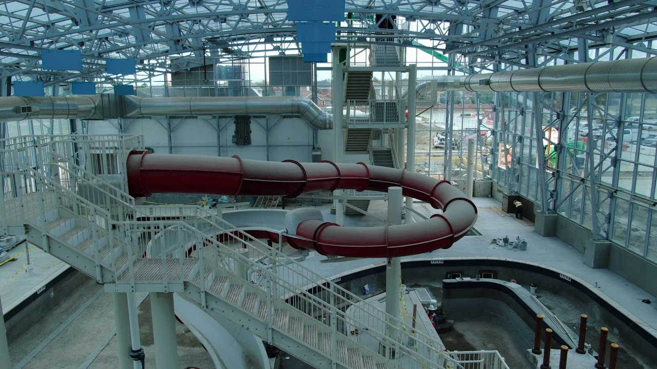 The Cove Waterpark. Little Elm Texas Construction Progress Nov 2020 DJI 0583