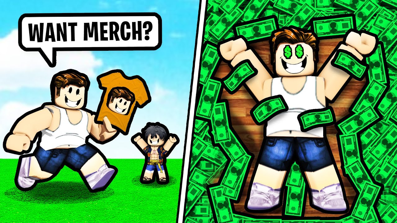 i made merch AND THIS HAPPENED! - Roblox Youtube Life