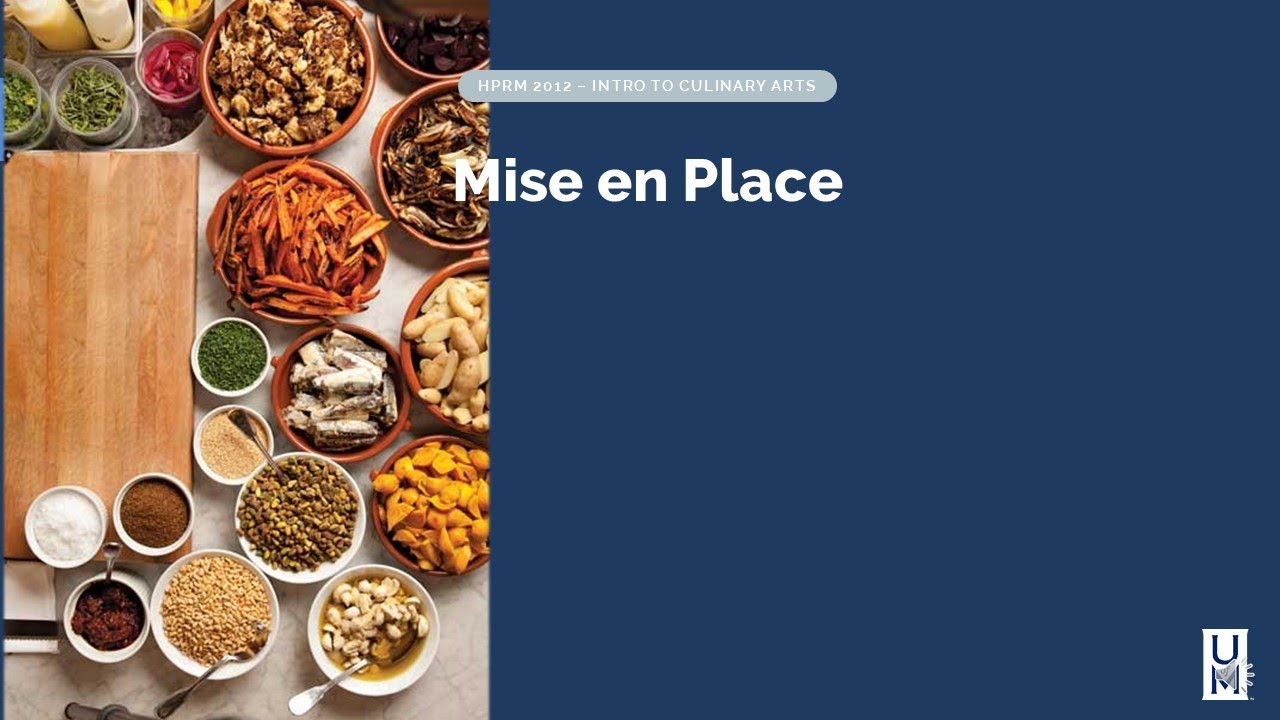 On Cooking Chapter 9   Mise en Place