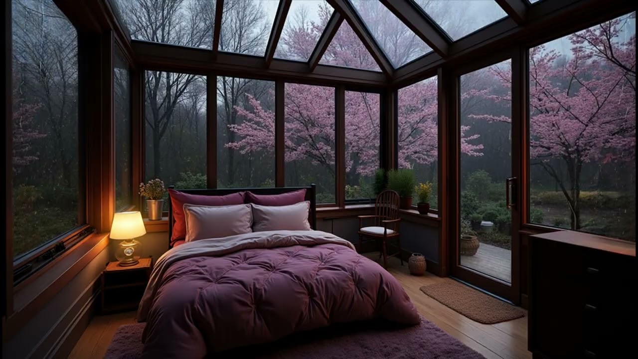 Deep Sleep Piano & Rain Sounds – Stress Relief, Study Music & Peaceful Sleep