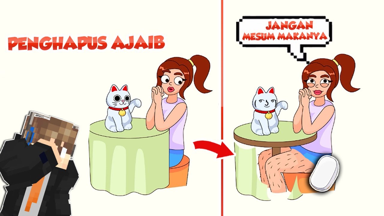 JANGAN BERPIKIRAN JOROK PAS BERMAIN GAME PENGHAPUS AJAIB  !! -  ODO KETIPU LAGI !!!