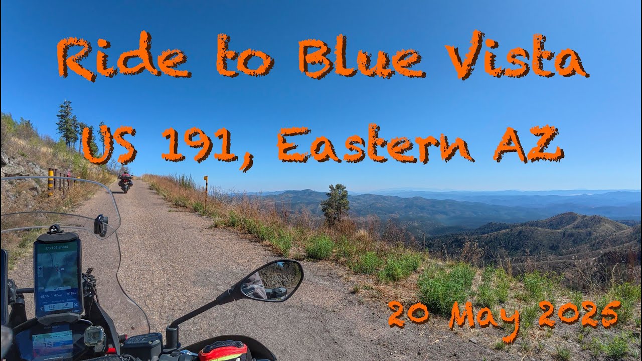 Moto Guzzi Ride on US 191 to Blue Vista 4K