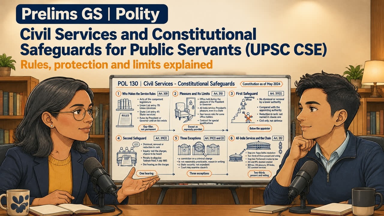 POL 130 - Civil Services and Constitutional Safeguards for Public Servants (UPSC CSE)