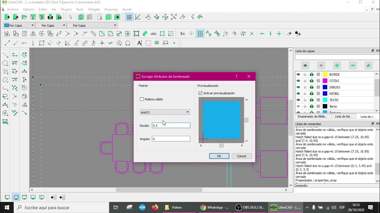 Edición de Texturas en LibreCAD
