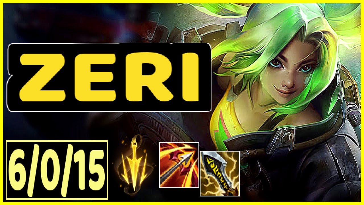 ZERI VS SAMIRA - 6/0/15 KDA ADC GAMEPLAY DIAMOND IV