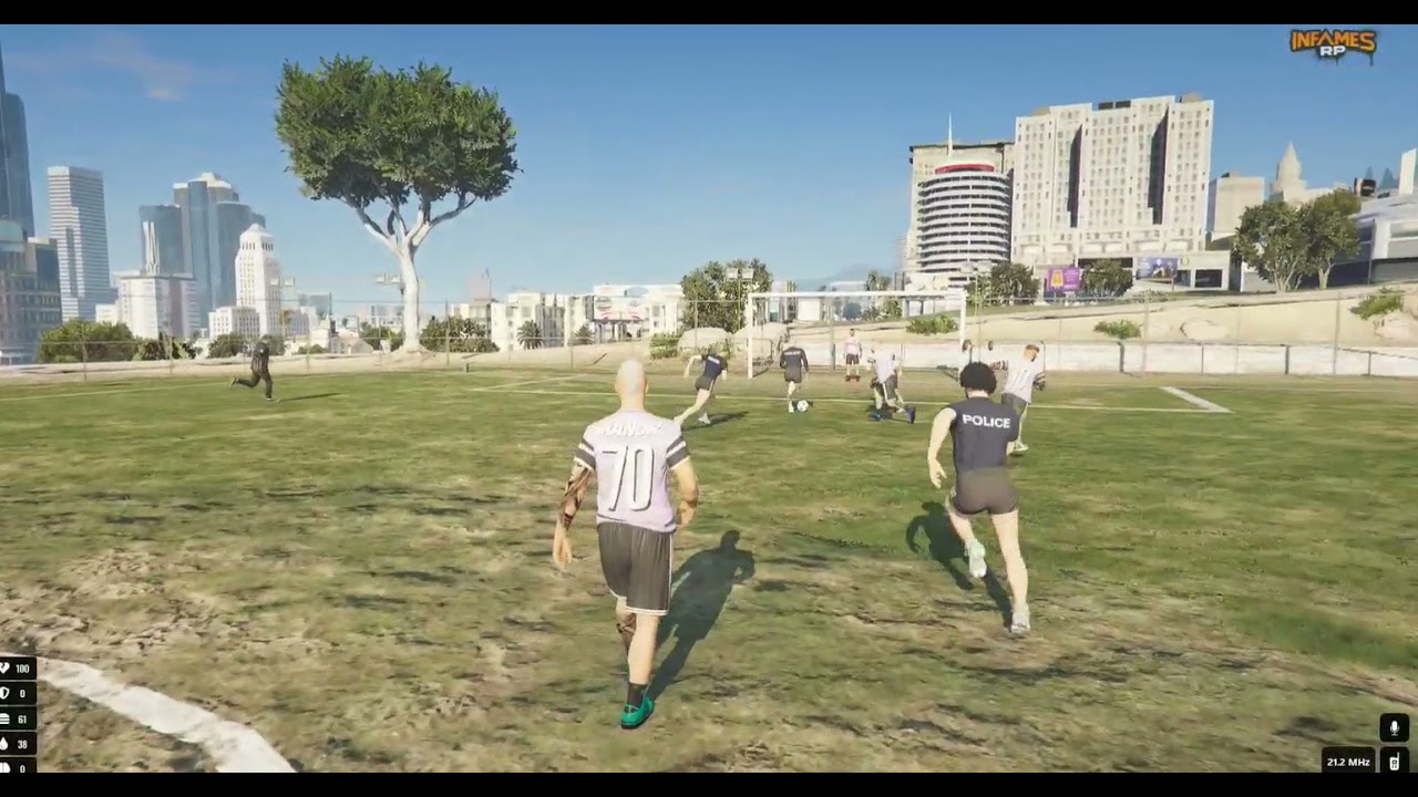 Partido FBI vs LSPD / goles / explosiones / penaltis /INFAMESRP