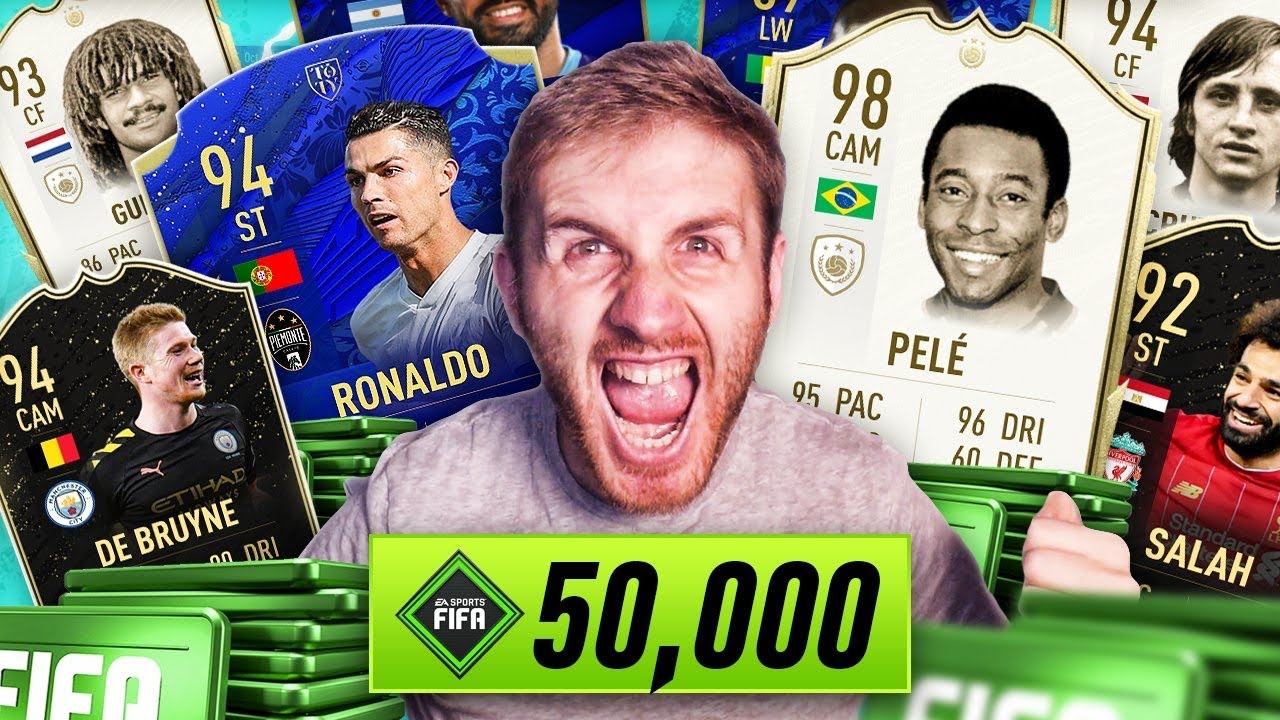 What do you get from 50,000 FIFA  Points on Prime Icon packs?