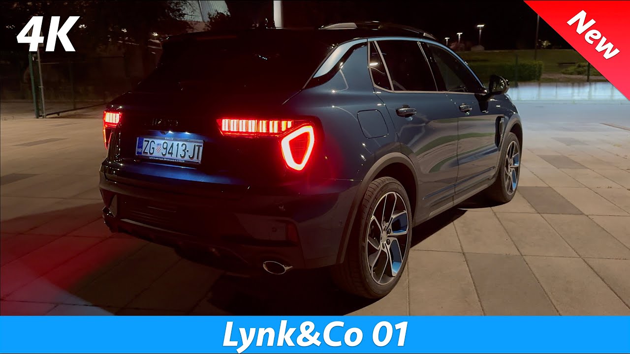 Lynk&Co 01 2024 Night Review 4K (Exterior - Interior), Adaptive curve LED Headlights