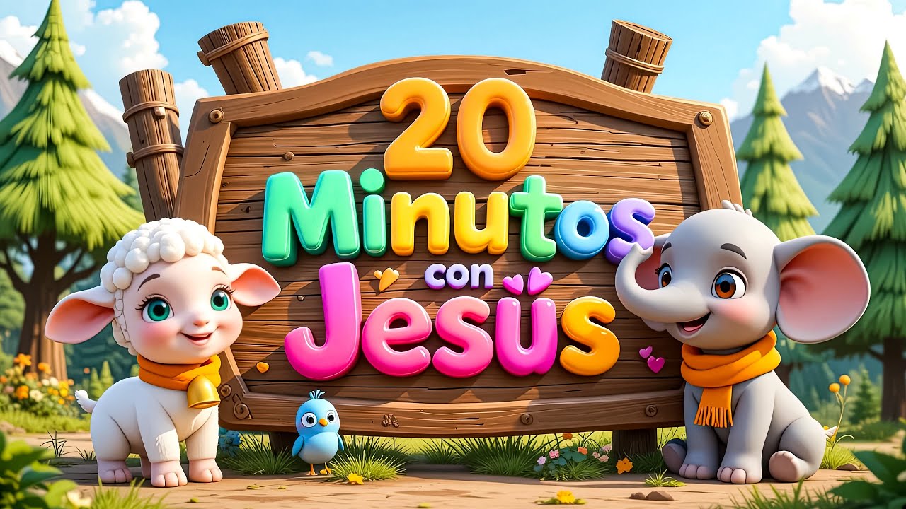 🌟🐑🐘🐦🐢🐸🐶 6 Aventuras Animales con Jesús | Canciones Cristianas para Niños | Valores Bíblicos 🎶✨