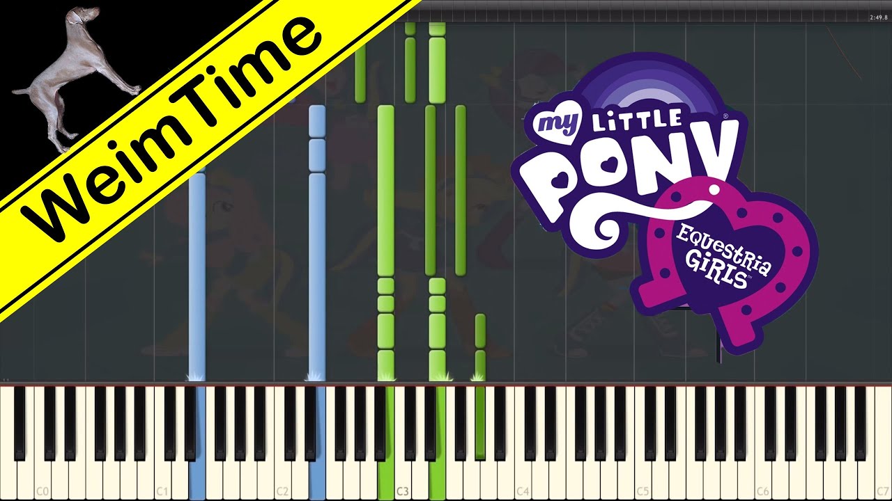 Cafeteria Song (Helping Twilight Win The Crown) - |SOLO PIANO COVER w/LYRICS| -- Synthesia HD