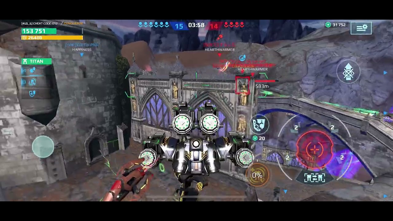 War Robots. Rex ability remove rook titan!