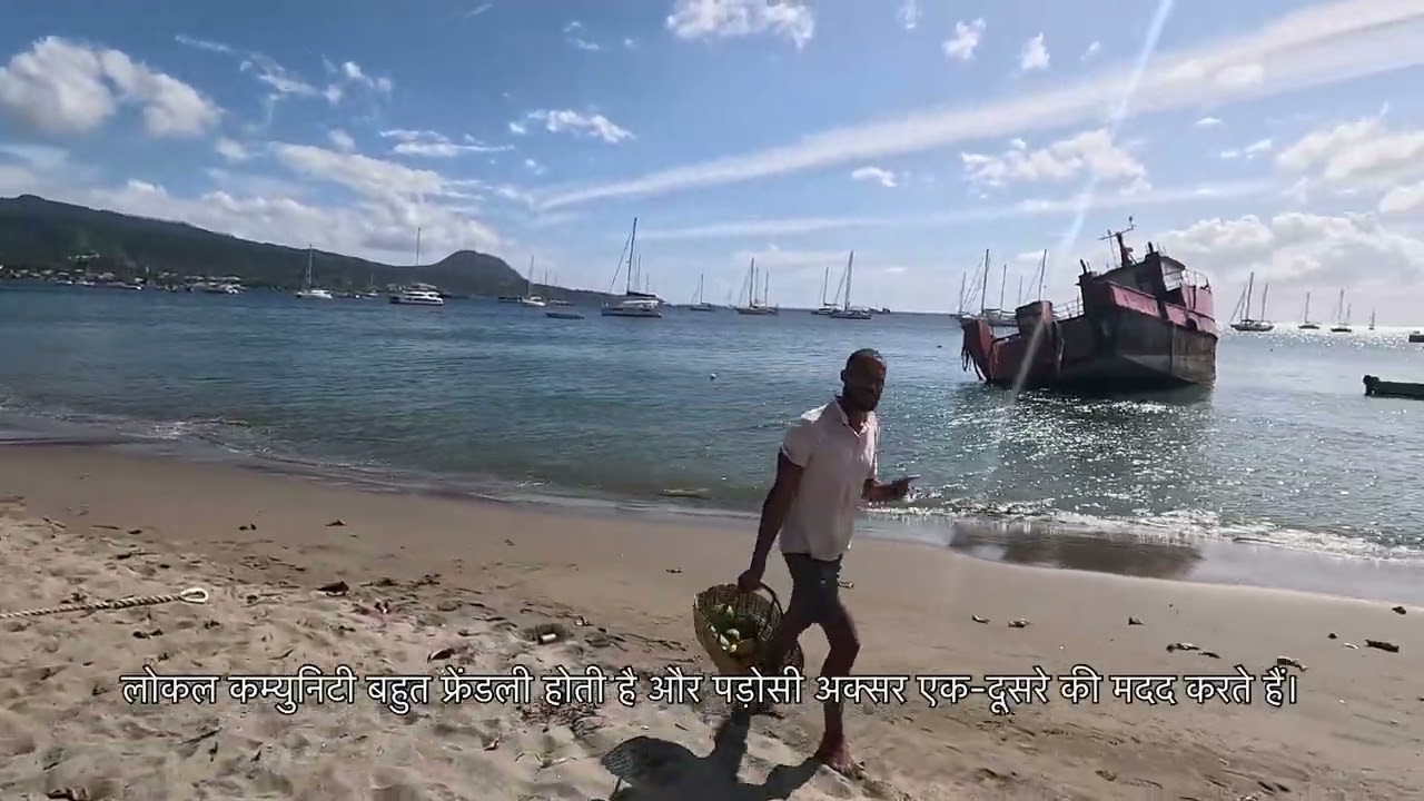 “Hidden Paradise of Portsmouth, Dominica 🇩🇲 | Beach Walk & Island Life”